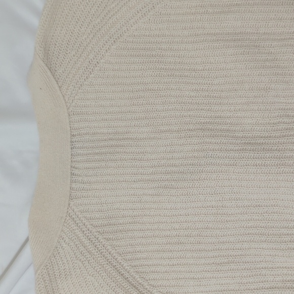 Madewell Lyle Ribbed Henley Sweater, Color Cream Size XXS - Picture 10 of 14